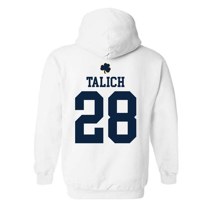 Notre Dame - NCAA Football : Luke Talich - Classic Shersey Hooded Sweatshirt-1