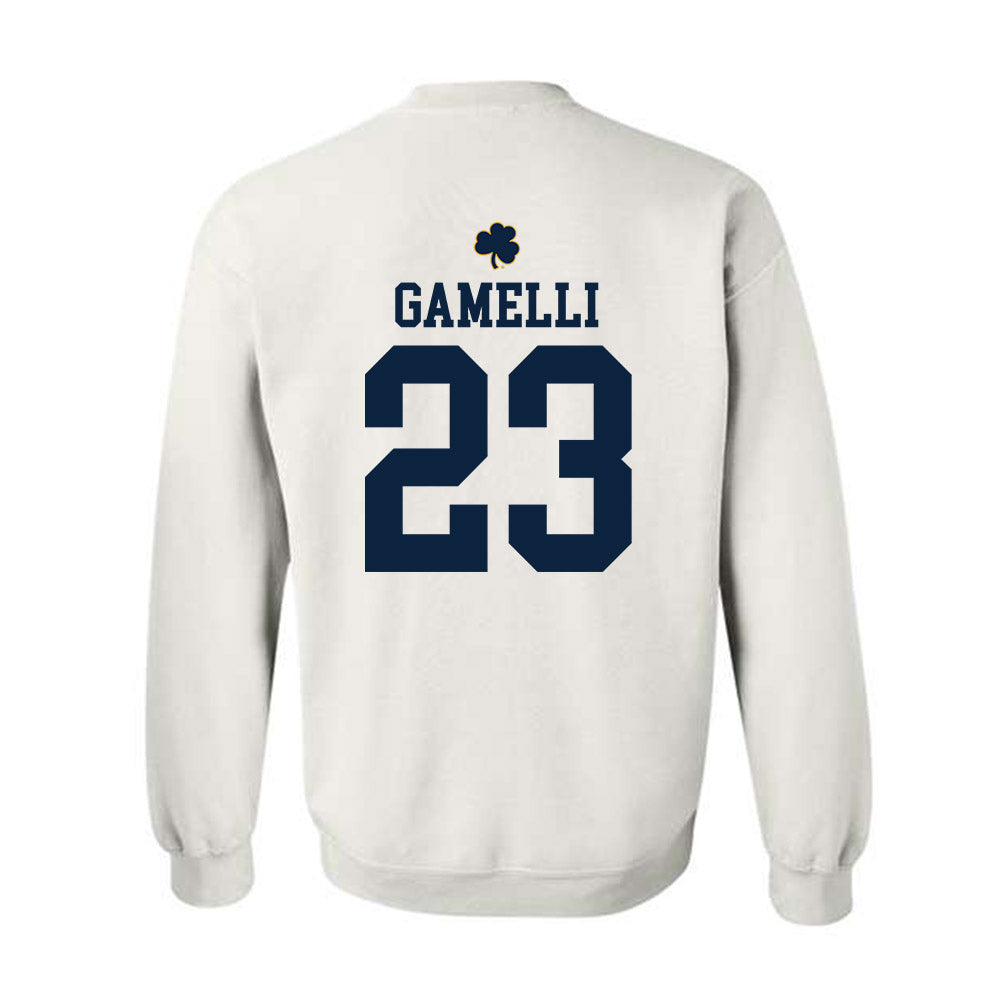 Notre Dame - NCAA Baseball : Gian Gamelli - Classic Shersey Crewneck Sweatshirt-1