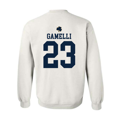 Notre Dame - NCAA Baseball : Gian Gamelli - Classic Shersey Crewneck Sweatshirt-1
