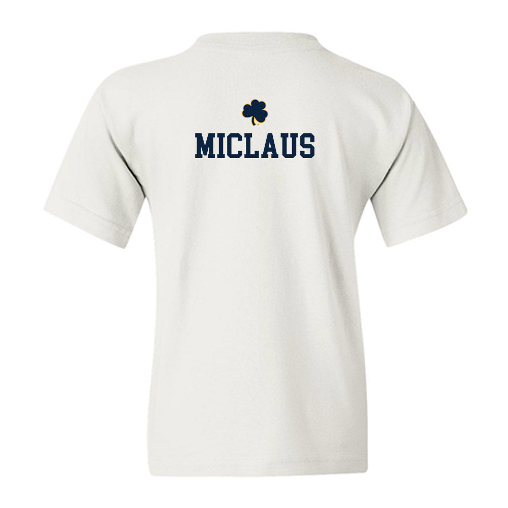 Notre Dame - NCAA Men's Fencing : Justin Miclaus - Classic Shersey Youth T-Shirt-1