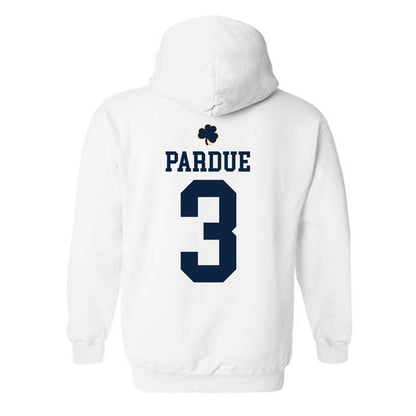 Notre Dame - NCAA Men's Ice Hockey : Charlie Pardue - Classic Shersey Hooded Sweatshirt-1