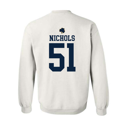 Notre Dame - NCAA Football : Ben Nichols - Classic Shersey Crewneck Sweatshirt-1
