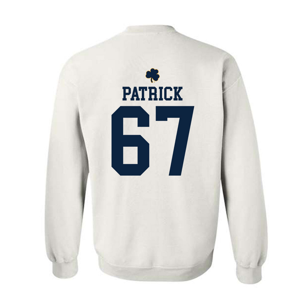 Notre Dame - NCAA Football : Gregory Patrick - Classic Shersey Crewneck Sweatshirt-1