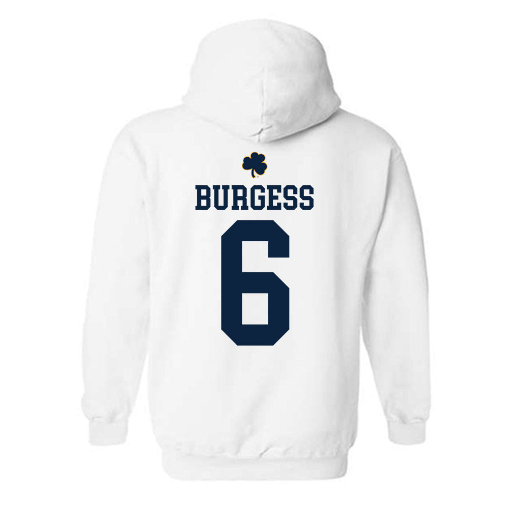 Notre Dame - NCAA Football : Christopher Burgess - Classic Shersey Hooded Sweatshirt-1