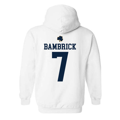 Notre Dame - NCAA Men's Lacrosse : Joey Bambrick - Classic Shersey Hooded Sweatshirt-1