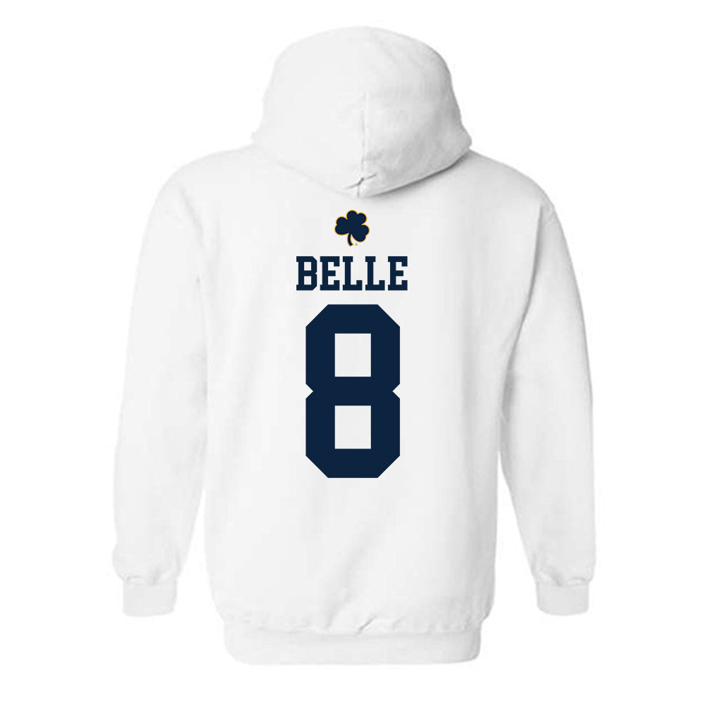 Notre Dame - NCAA Men's Ice Hockey : William Belle - Classic Shersey Hooded Sweatshirt-1