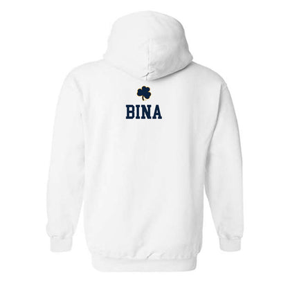Notre Dame - NCAA Women's Swimming & Diving : Ellie Bina - Classic Shersey Hooded Sweatshirt-1