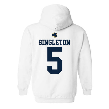 Notre Dame - NCAA Baseball : Dylan Singleton - Classic Shersey Hooded Sweatshirt-1