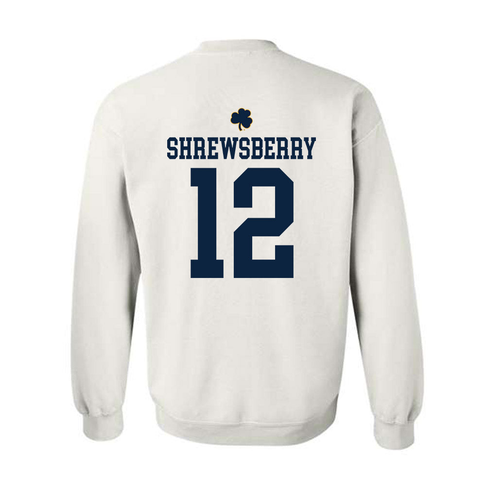 Notre Dame - NCAA Men's Basketball : Nick Shrewsberry - Classic Shersey Crewneck Sweatshirt-1