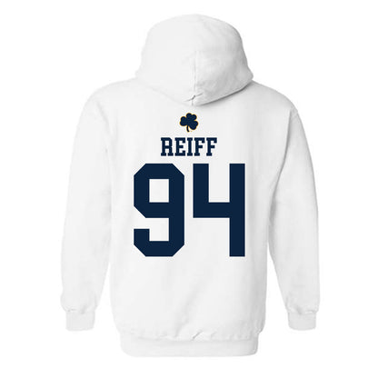 Notre Dame - NCAA Football : Joe Reiff - Classic Shersey Hooded Sweatshirt-1