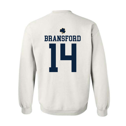 Notre Dame - NCAA Women's Basketball : Kk Bransford - Classic Shersey Crewneck Sweatshirt-1