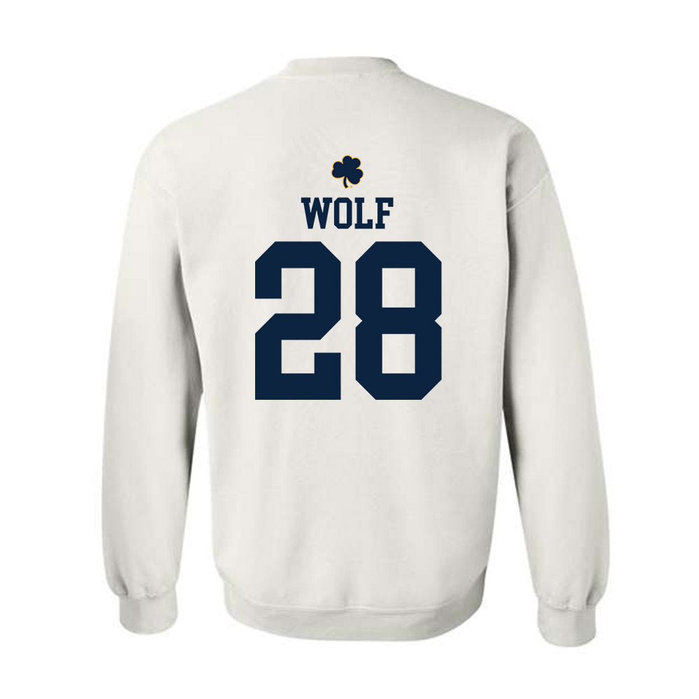 Notre Dame - NCAA Baseball : Rhys Wolf - Classic Shersey Crewneck Sweatshirt-1