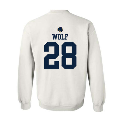 Notre Dame - NCAA Baseball : Rhys Wolf - Classic Shersey Crewneck Sweatshirt-1