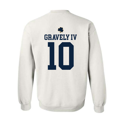 Notre Dame - NCAA Baseball : Warren Gravely IV - Classic Shersey Crewneck Sweatshirt-1