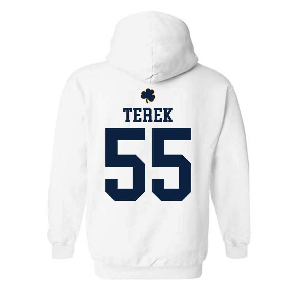 Notre Dame - NCAA Football : Christopher Terek - Classic Shersey Hooded Sweatshirt-1