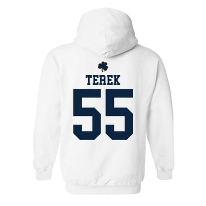 Notre Dame - NCAA Football : Christopher Terek - Classic Shersey Hooded Sweatshirt-1