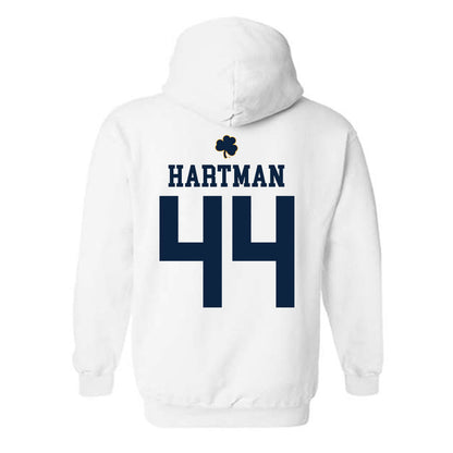 Notre Dame - NCAA Baseball : Trent Hartman - Classic Shersey Hooded Sweatshirt-1