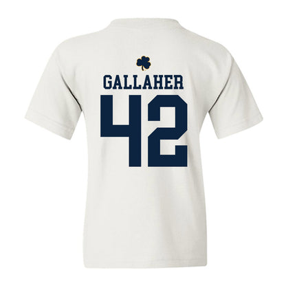 Notre Dame - NCAA Men's Lacrosse : Christian Gallaher - Classic Shersey Youth T-Shirt-1