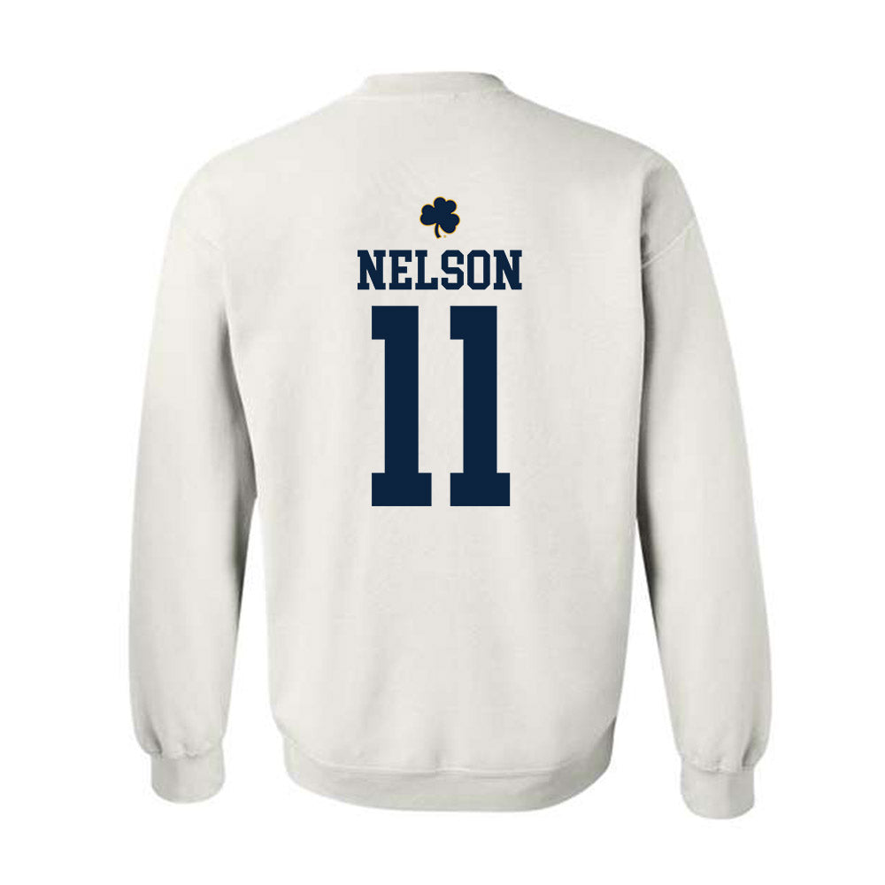 Notre Dame - NCAA Men's Ice Hockey : Danny Nelson - Classic Shersey Crewneck Sweatshirt-1