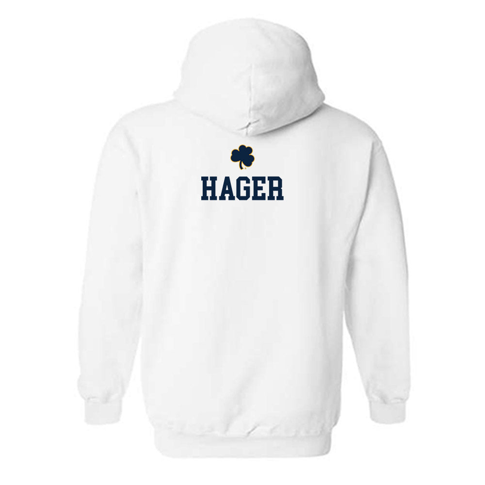 Notre Dame - NCAA Women's Swimming & Diving : Jaylee Hager - Classic Shersey Hooded Sweatshirt-1