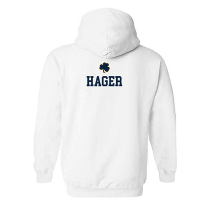 Notre Dame - NCAA Women's Swimming & Diving : Jaylee Hager - Classic Shersey Hooded Sweatshirt-1