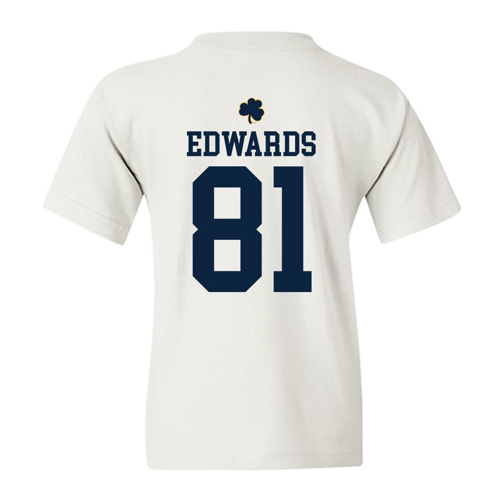Notre Dame - NCAA Men's Ice Hockey : Beckham Edwards - Classic Shersey Youth T-Shirt-1