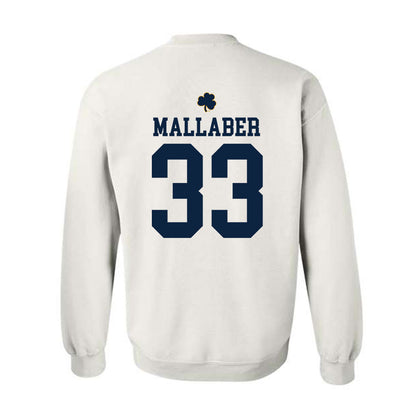 Notre Dame - NCAA Women's Lacrosse : Katie Mallaber - Classic Shersey Crewneck Sweatshirt-1