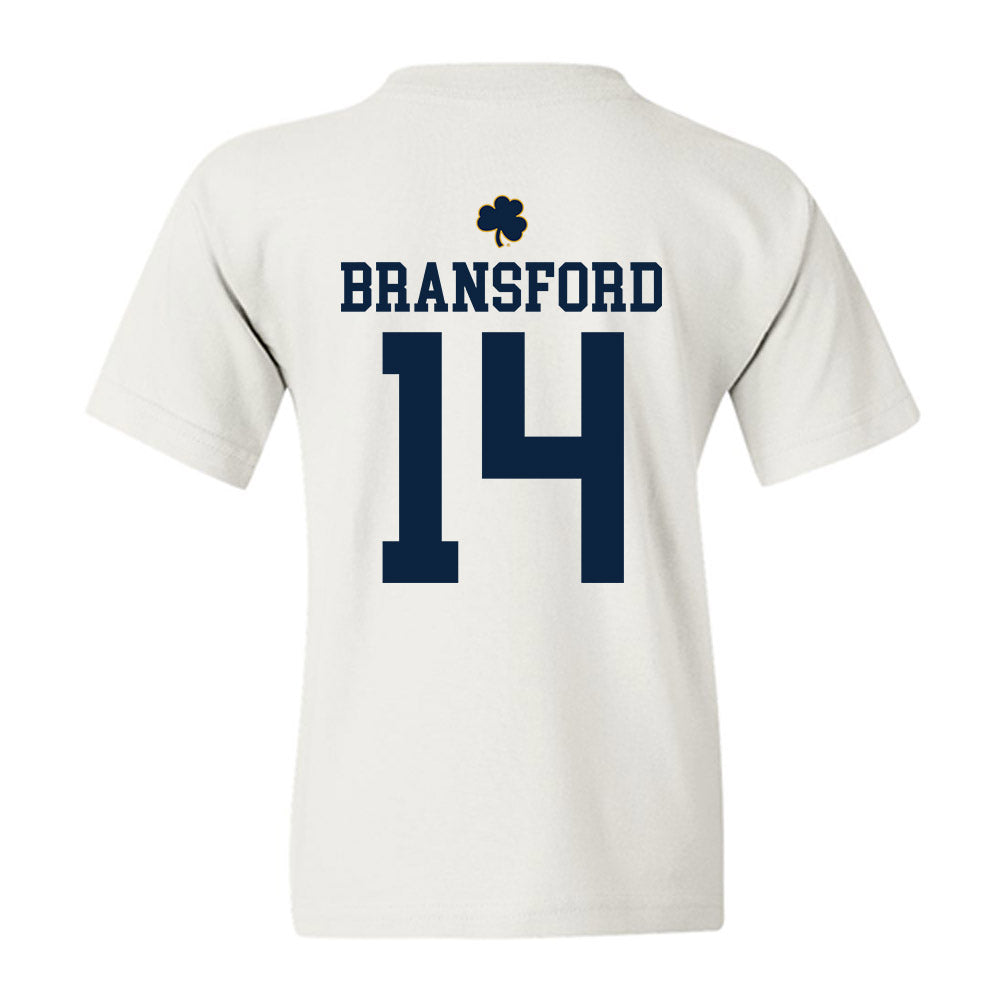 Notre Dame - NCAA Women's Basketball : Kk Bransford - Classic Shersey Youth T-Shirt-1
