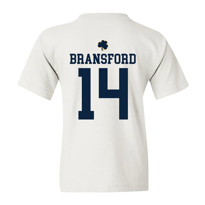 Notre Dame - NCAA Women's Basketball : Kk Bransford - Classic Shersey Youth T-Shirt-1