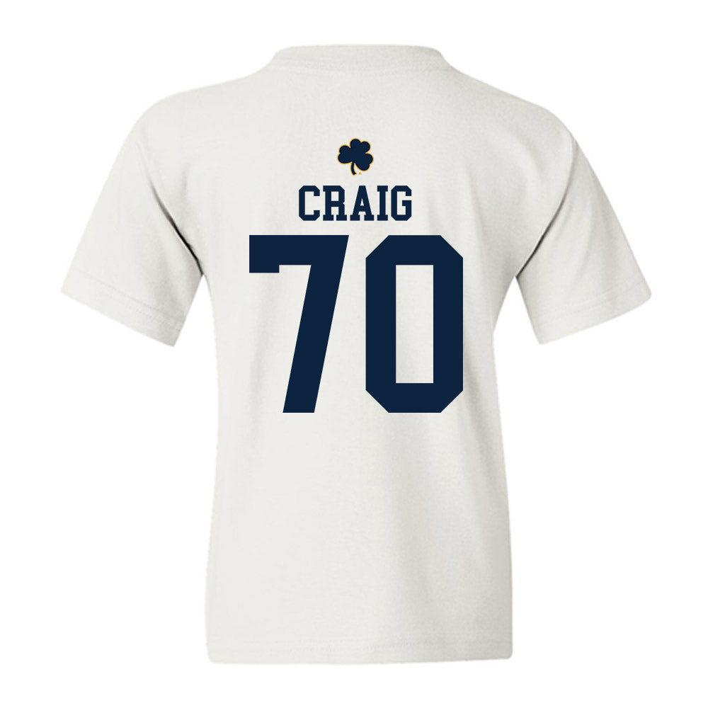 Notre Dame - NCAA Football : Ashton Craig - Classic Shersey Youth T-Shirt-1