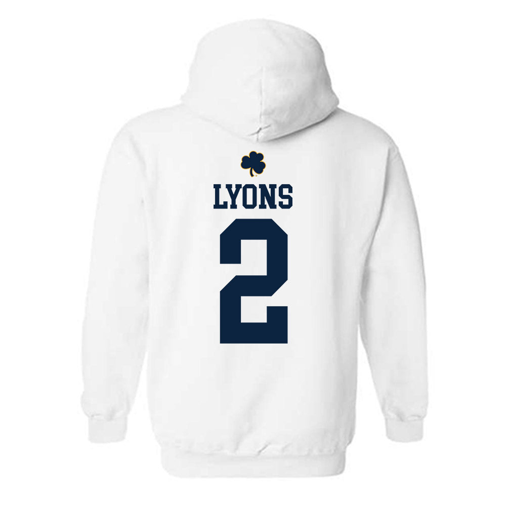 Notre Dame - NCAA Women's Lacrosse : Abigail Lyons - Classic Shersey Hooded Sweatshirt-1