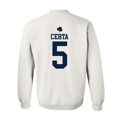 Notre Dame - NCAA Men's Basketball : Cole Certa - Classic Shersey Crewneck Sweatshirt-1