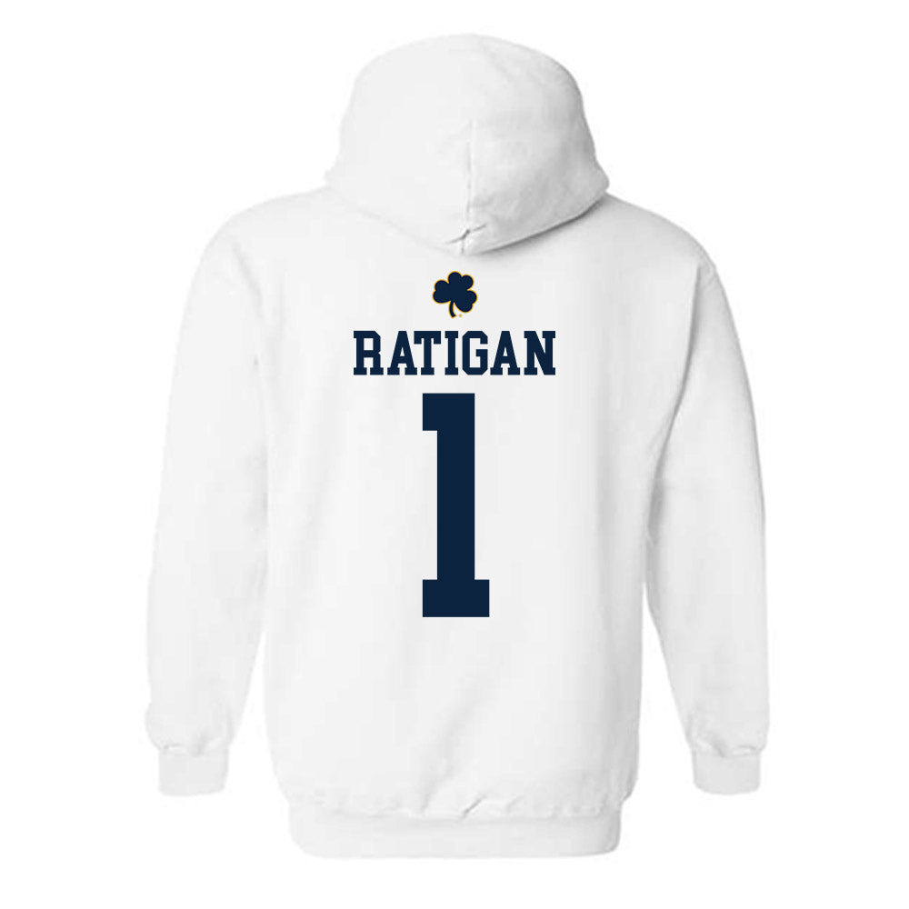 Notre Dame - NCAA Women's Basketball : Kelly Ratigan - Classic Shersey Hooded Sweatshirt-1