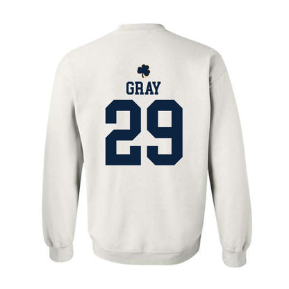 Notre Dame - NCAA Football : Christian Gray - Classic Shersey Crewneck Sweatshirt-1