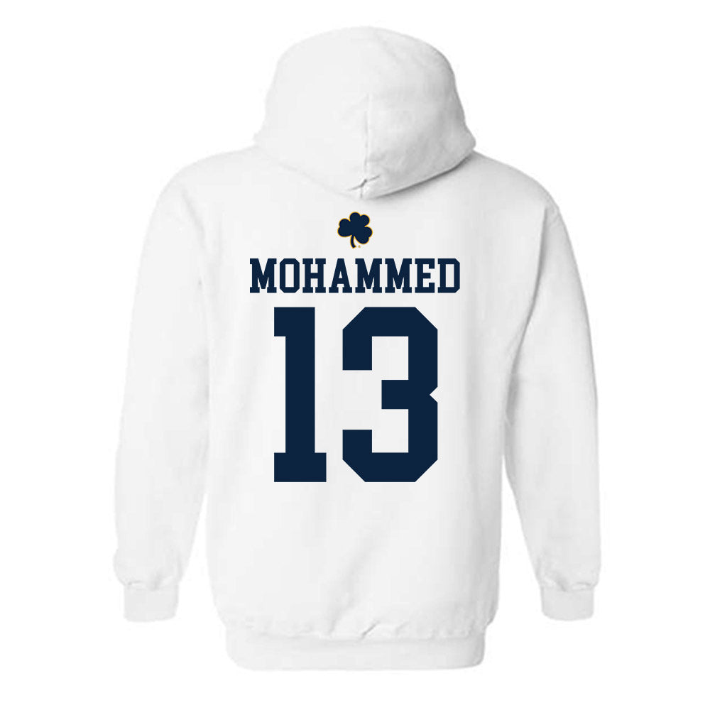 Notre Dame - NCAA Men's Basketball : Sir Mohammed - Classic Shersey Hooded Sweatshirt-1