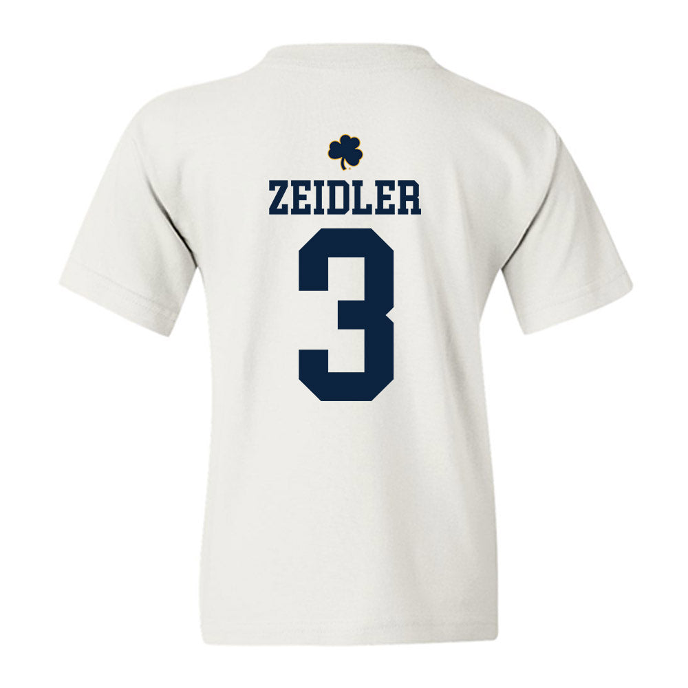 Notre Dame - NCAA Women's Volleyball : Portia Zeidler - Classic Shersey Youth T-Shirt-1