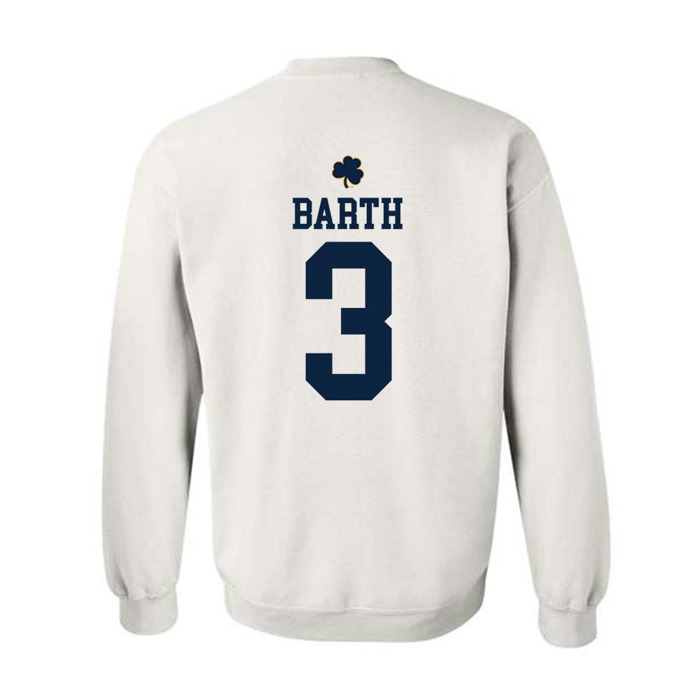 Notre Dame - NCAA Baseball : Mason Barth - Classic Shersey Crewneck Sweatshirt-1
