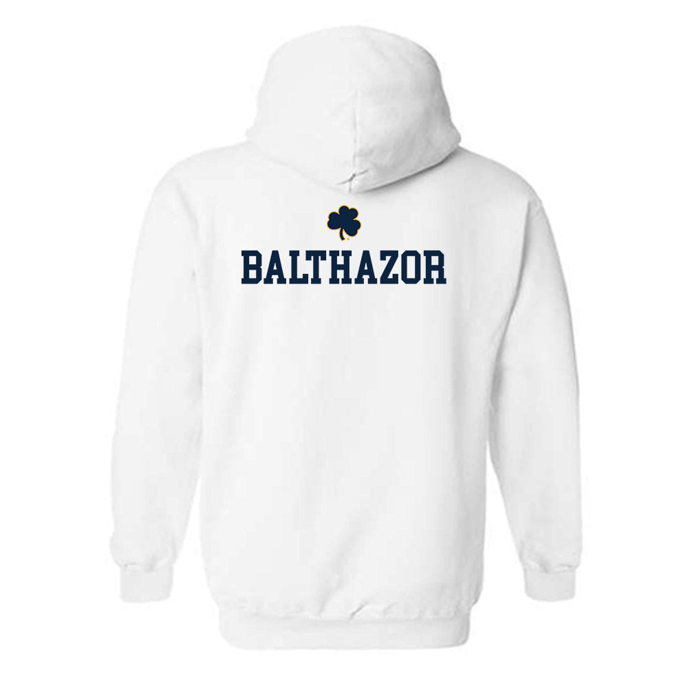 Notre Dame - NCAA Men's Tennis : Nolan Balthazor - Classic Shersey Hooded Sweatshirt-1