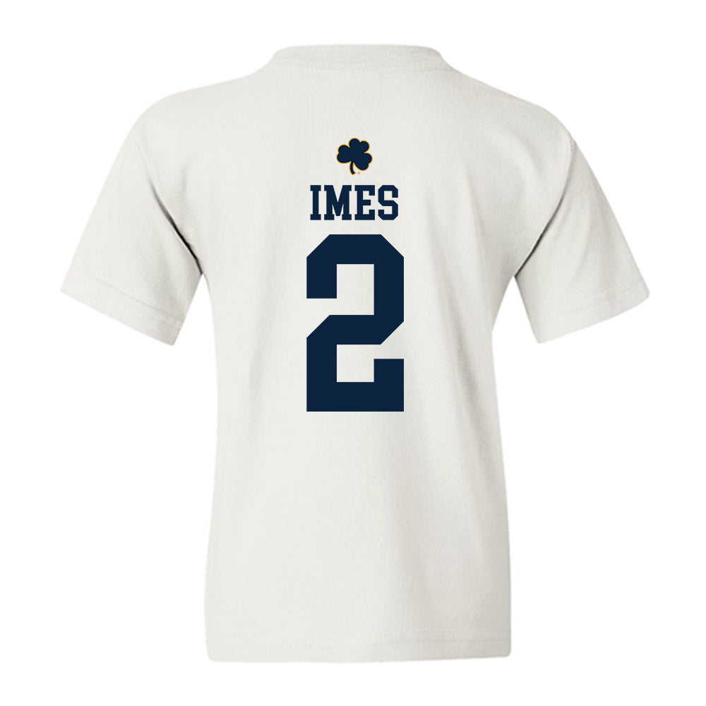 Notre Dame - NCAA Men's Basketball : Logan Imes - Classic Shersey Youth T-Shirt-1