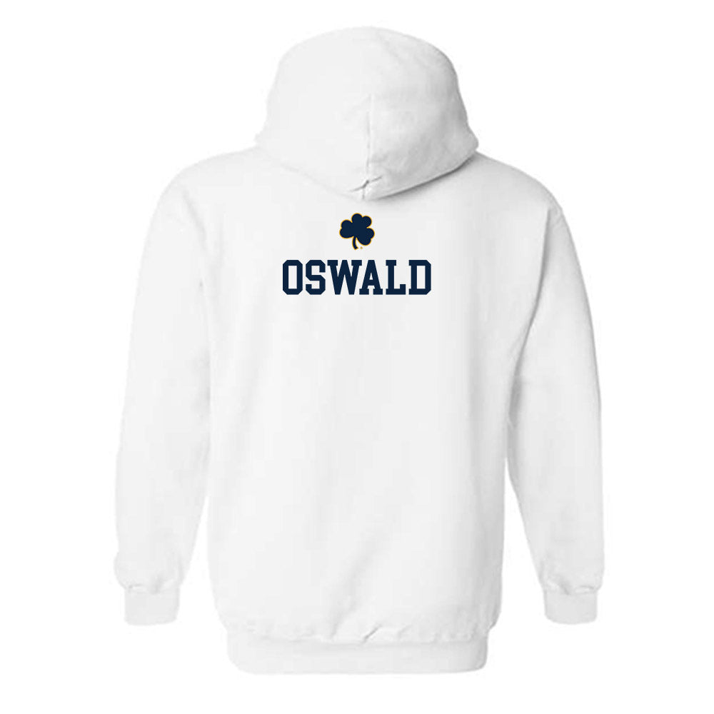 Notre Dame - NCAA Men's Swimming & Diving : Zack Oswald - Classic Shersey Hooded Sweatshirt-1