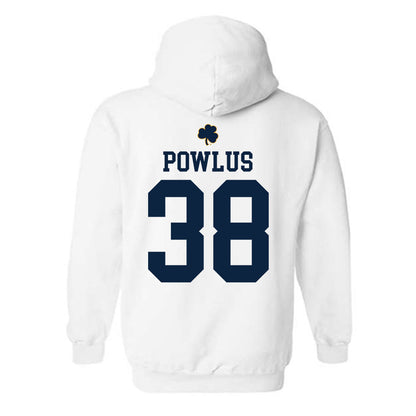 Notre Dame - NCAA Football : Tommy Powlus - Classic Shersey Hooded Sweatshirt-1