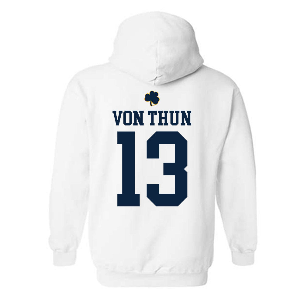 Notre Dame - NCAA Men's Soccer : Martin von Thun - Classic Shersey Hooded Sweatshirt-1