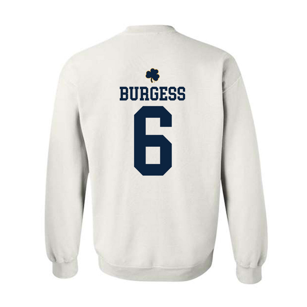 Notre Dame - NCAA Football : Christopher Burgess - Classic Shersey Crewneck Sweatshirt-1
