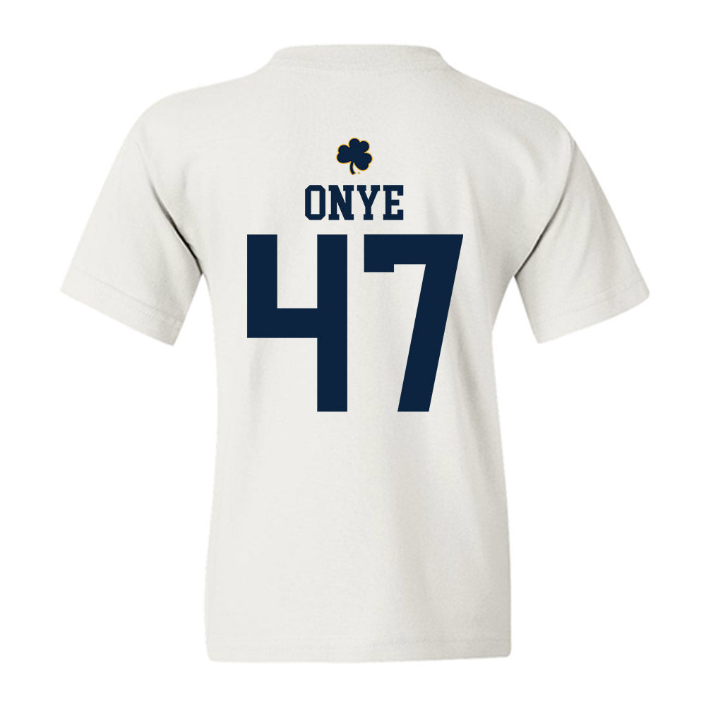 Notre Dame - NCAA Football : Jason Onye - Classic Shersey Youth T-Shirt-1