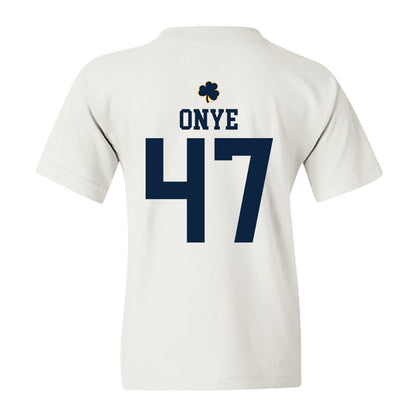Notre Dame - NCAA Football : Jason Onye - Classic Shersey Youth T-Shirt-1