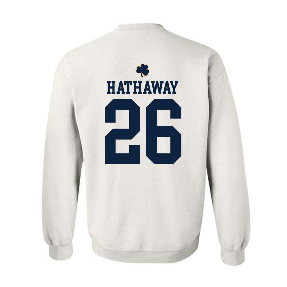 Notre Dame - NCAA Women's Soccer : Melinda Hathaway - Classic Shersey Crewneck Sweatshirt-1
