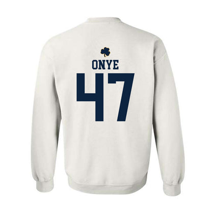 Notre Dame - NCAA Football : Jason Onye - Classic Shersey Crewneck Sweatshirt-1