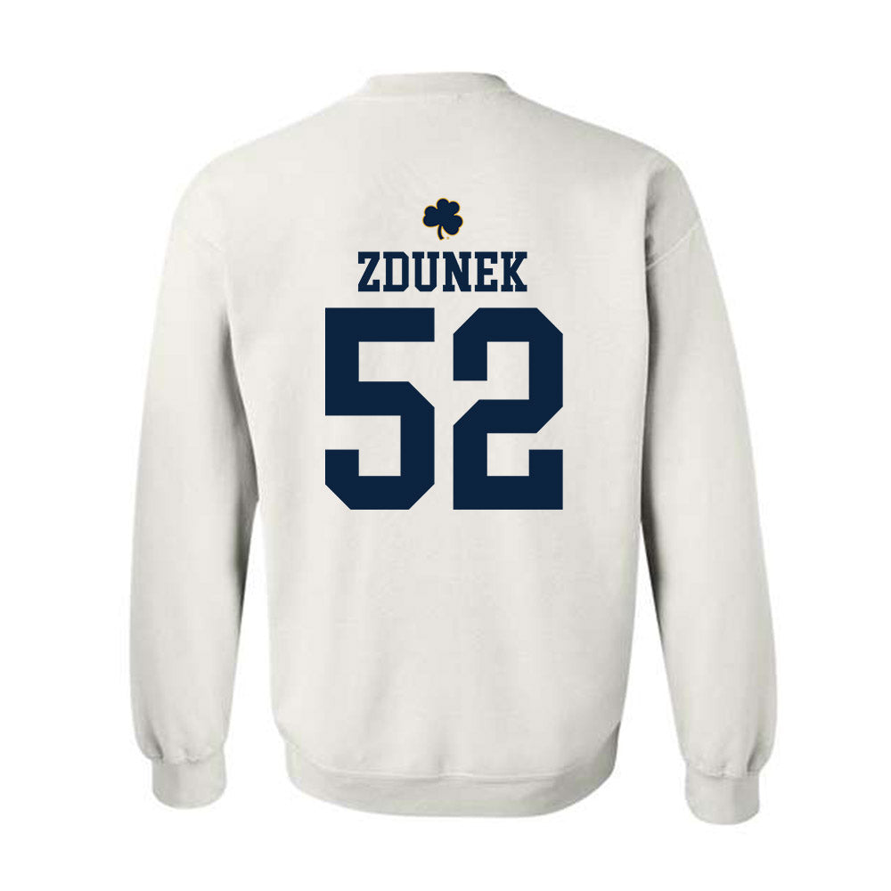 Notre Dame - NCAA Baseball : Eric Zdunek - Classic Shersey Crewneck Sweatshirt-1