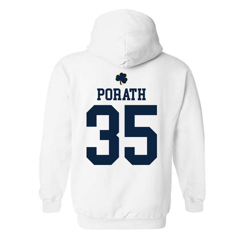 Notre Dame - NCAA Football : Spencer Porath - Classic Shersey Hooded Sweatshirt-1