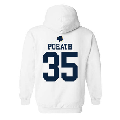 Notre Dame - NCAA Football : Spencer Porath - Classic Shersey Hooded Sweatshirt-1